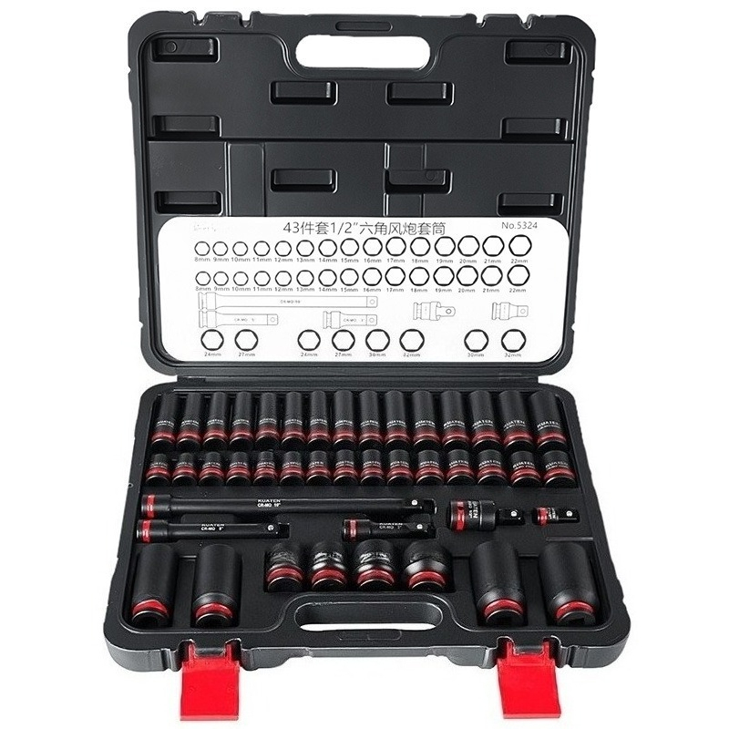 Pneumatic Impact Wrench - Set di 43 Pezzi di Chiavi