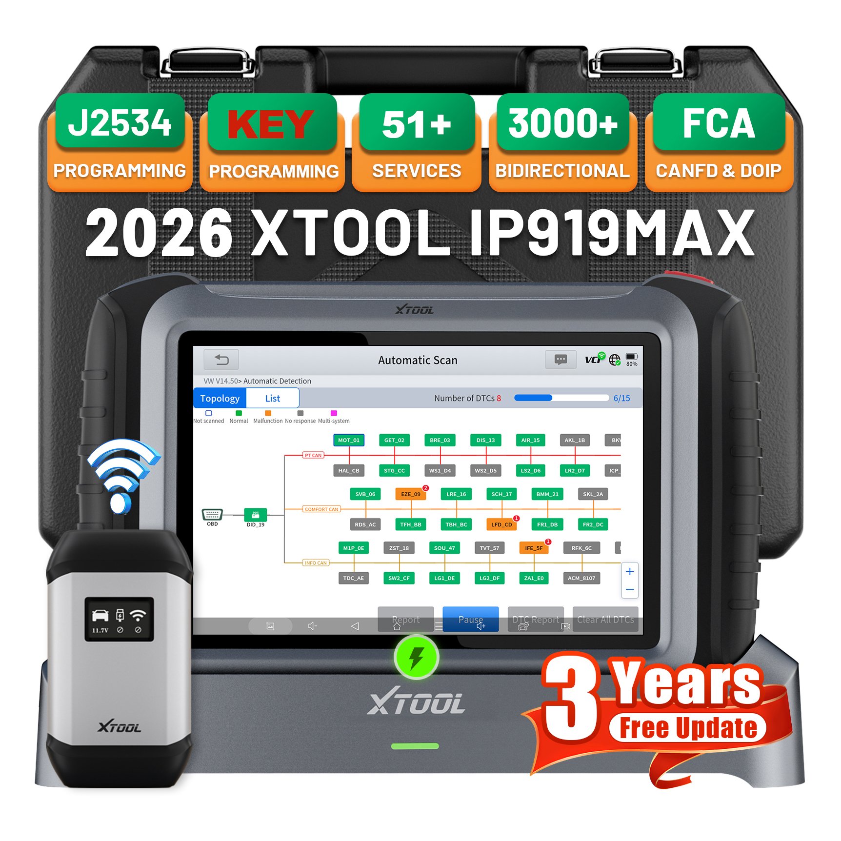 Car Diagnostic Tool - Magazzino UE XTOOL IP919MAX J2534 Strumento