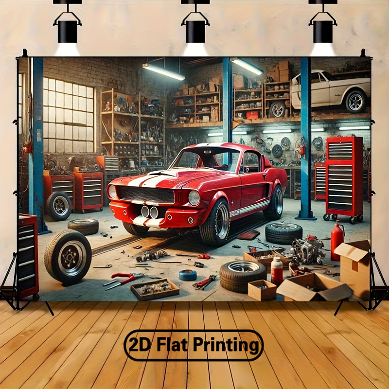 Tappeto Murale Decorativo con  - Auto Repair Shop Background recensione e prezzo