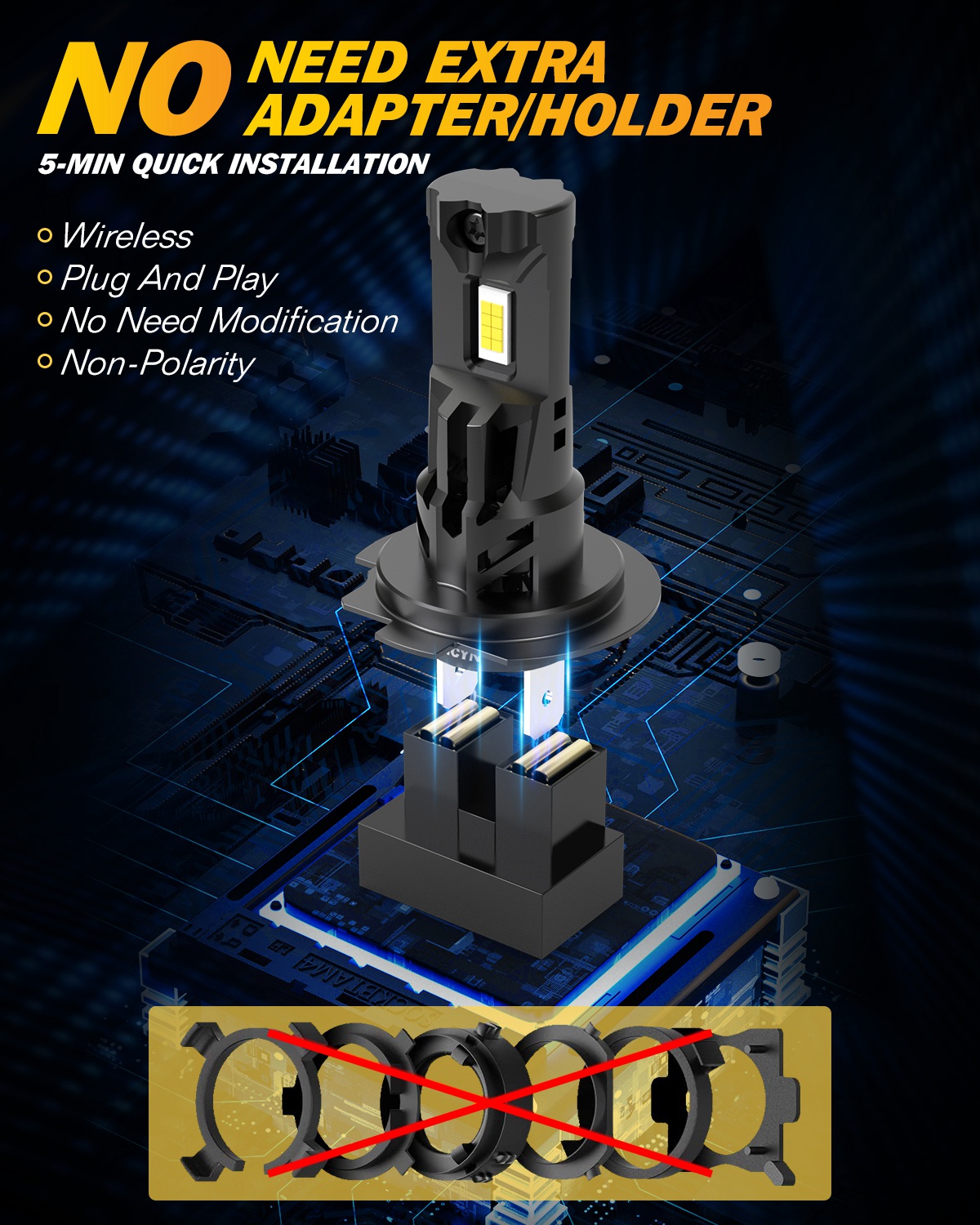 2x 22000LM 100W H7 LED lampadi - Headlight Aiming Tool recensione e prezzo