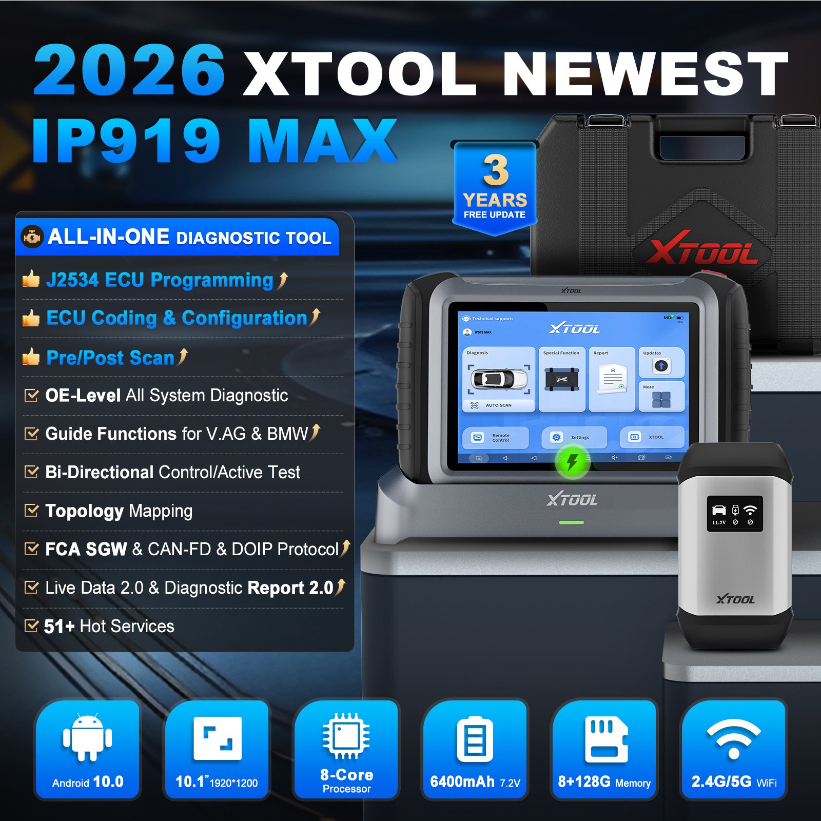 Magazzino UE XTOOL IP919MAX J2 - Car Diagnostic Tool recensione e prezzo